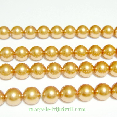 Swarovski Elements, Pearl 5810 Crystal Bright Gold 6mm