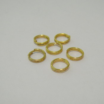 Zale duble aurii 6mm
