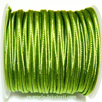 Snur Soutachee verde deschis, latime 2.5mm- rola 4 metri