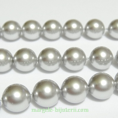 Swarovski Elements, Pearl 5810 Crystal Light Grey 8mm