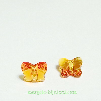 Swarovski Elements, Butterfly 5754-Tangerine, 6 mm