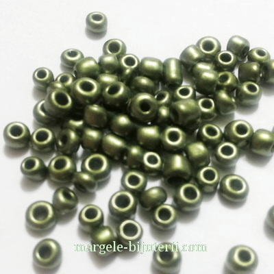 Margele nisip kaky, sidefate, 4mm 20 g
