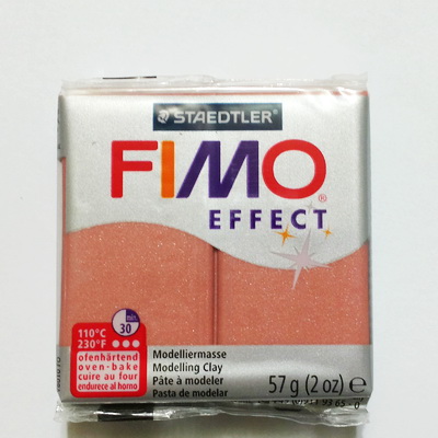 Plastelina fimo effect 56g cod cul 207-roz gold pearl