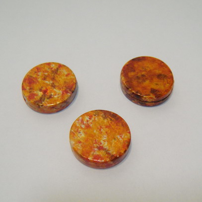Margele plastic plate aramii 18mm