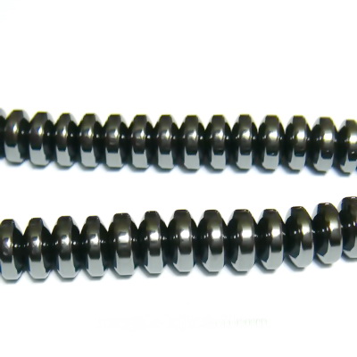 Hematit rondel, 6x2.5mm