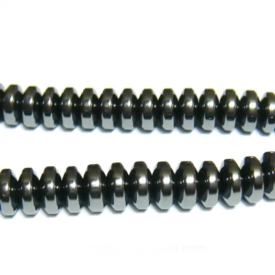 Hematite nemagnetice, rondel, 6x2.5mm 1 buc