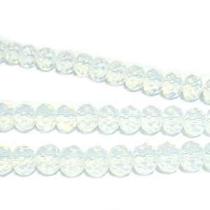 Cristale rondele 6x4mm, imitatie opal