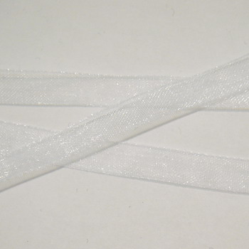 Organza alba 7mm