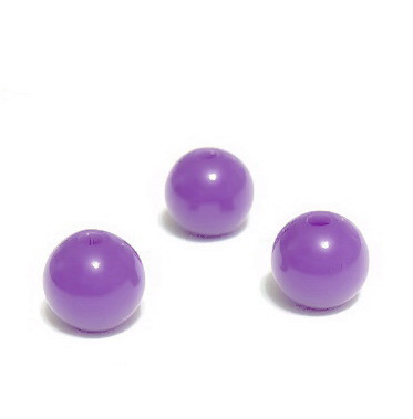 Margele plastic, violet, 8mm