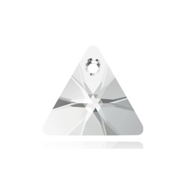  Swarovski Elements, Xilion Triangle Pendant 6628-Crystal, 16mm 1 buc
