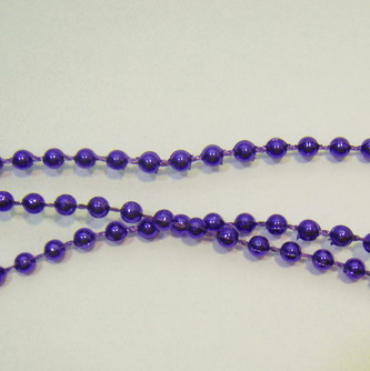 Margele plastic violet, 3mm, insiruite pe ata
