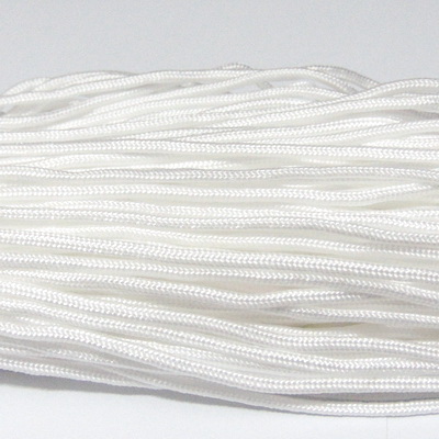 Snur paracord, alb, 2mm