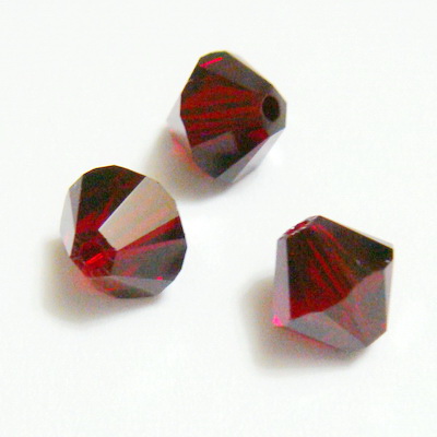  Swarovski Elements, Bicone 5328-Siam, 4mm