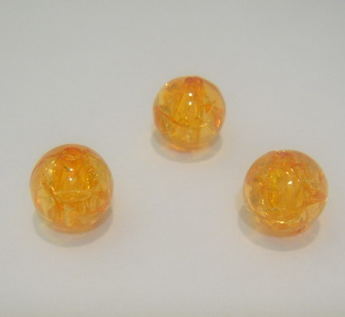 Margele plastic crackle portocalii 10mm