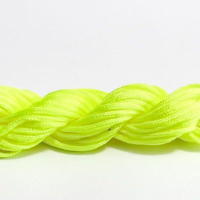 Snur matasos pt. bratari shamballa, galben-neon, grosime 1mm-scul cca 24m