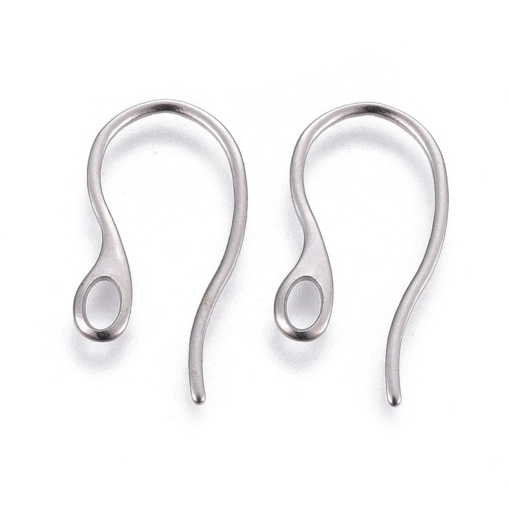 Tortite cercei, otel inoxidabil 304, 21.5x11x1mm 2 buc