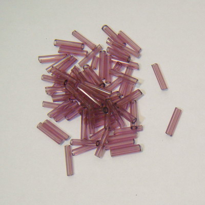 Margele tubulare mov 9mm