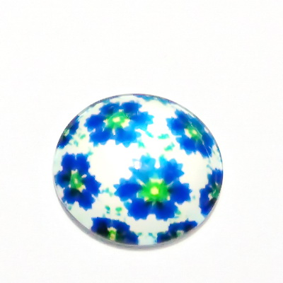 Cabochon sticla, 10mm, ,,Mozaic