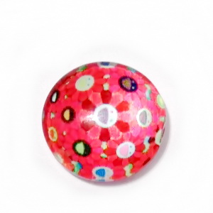 Cabochon sticla, 10mm, ,,Mozaic", model 39