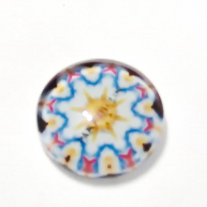 Cabochon sticla, 12mm, ,,Mozaic