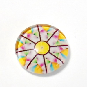 Cabochon sticla, 12mm, ,,Mozaic", model 41