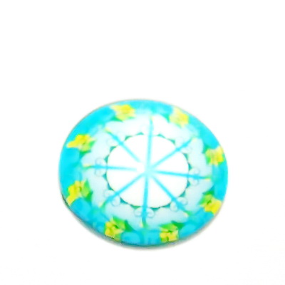 Cabochon sticla, 14mm, ,,Mozaic