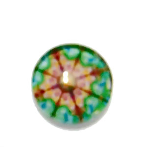 Cabochon sticla, 14mm, ,,Mozaic", model 13