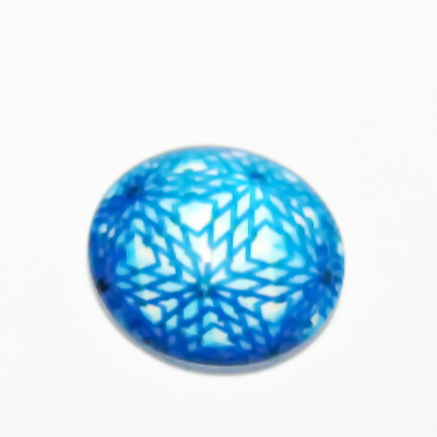 Cabochon sticla, 14mm, ,,Mozaic", model 14