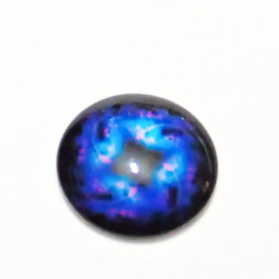 Cabochon sticla, 14mm, ,,Mozaic