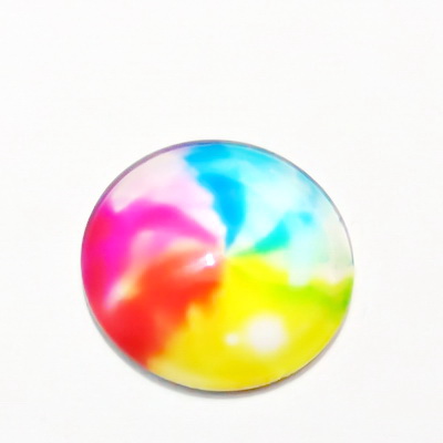 Cabochon sticla, 14mm, ,,Mozaic