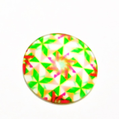 Cabochon sticla, 14mm, ,,Mozaic