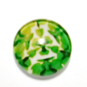 Cabochon sticla, 14mm, ,,Mozaic