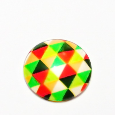 Cabochon sticla, 16mm, ,,Mozaic", model 38