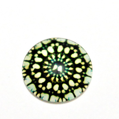 Cabochon sticla, 20mm, ,,Mozaic", model 4