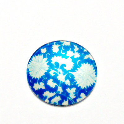 Cabochon sticla, 20mm, ,,Mozaic", model 13