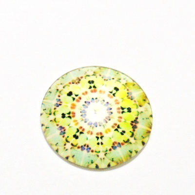 Cabochon sticla, 20mm, ,,Mozaic", model 29