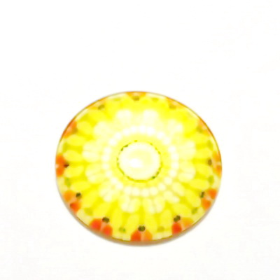 Cabochon sticla, 20mm, ,,Mozaic", model 40