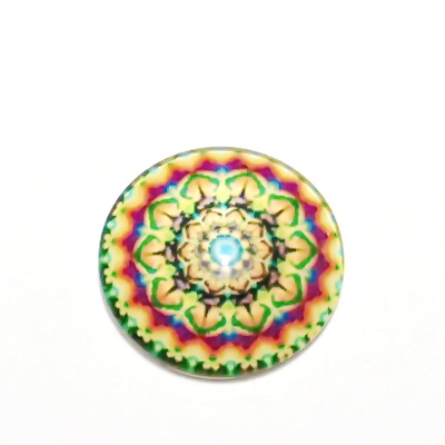 Cabochon sticla, 25mm, ,,Mozaic", model 24