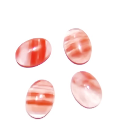 Cabochon cuart chery, 18x13mm