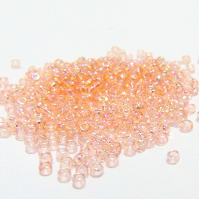 Margele TOHO rotunde, 11/0: Transparent-Rainbow Rosaline 20 g