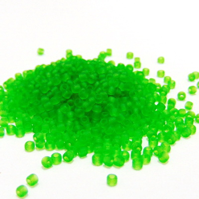 Margele TOHO rotunde, 11/0 :  Transparent-Frosted Peridot
