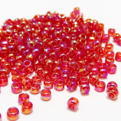 Margele TOHO rotunde 8/0 : Transparent-Rainbow Ruby 20 g