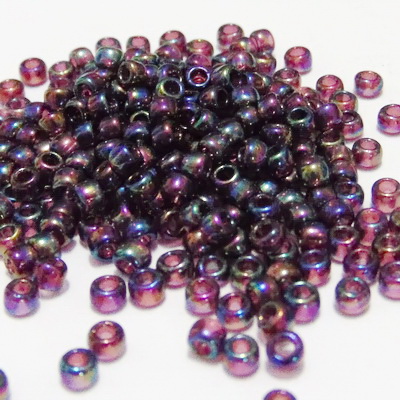 Margele TOHO rotunde 8/0 : Transparent-Rainbow Amethyst 20 g