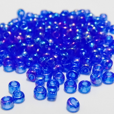 Margele TOHO rotunde 8/0 :  Transparent-Rainbow Sapphire 20 g