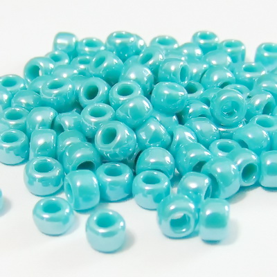 Margele TOHO, rotunde -  6/0 : Opaque-Lustered Turquoise