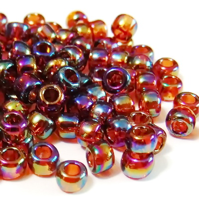 Margele TOHO, rotunde -  6/0 : Transparent-Rainbow Smoky Topaz 20 g