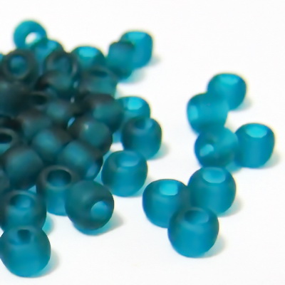 Margele TOHO, rotunde -  6/0 : Transparent-Frosted Teal 20 g