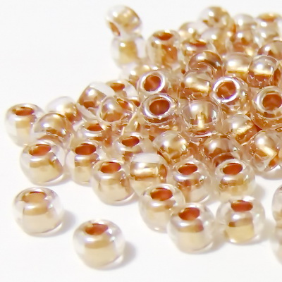 Margele TOHO, rotunde -  6/0 : Gold-Lined Crystal 20 g