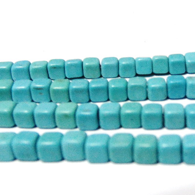 Turcoaz sintetic, cubic, 4x4x4mm