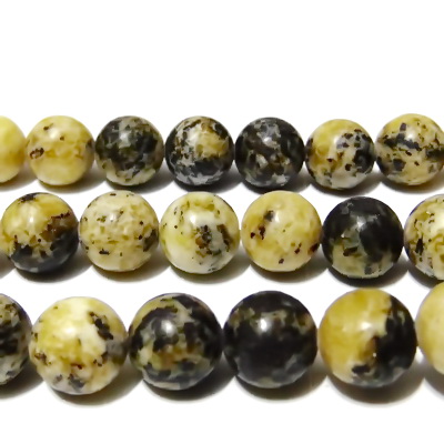 Turcoaz natural, galben cu negru si alb, 10mm